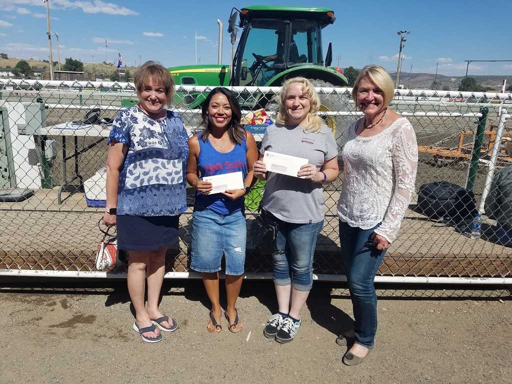 Community Foundation of Elko County (CFEC) Fund Advisory Committee Member Teri Gage, Communities in Schools of Northeastern Nevada Executive Director Sarah Goicoechea, Committee Against Domestic Violence Executive Director Marianne McKown, and CFEC Fund Advisory Committee Member Kerry Aguirre